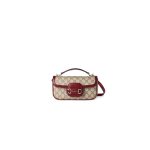 Dark Brown Gucci Horsebit 1955 Soft small top handle bag