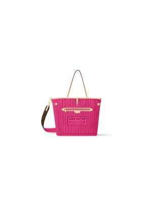 Rose Pondichery LV Neverfull Bandouliere Inside Out MM
