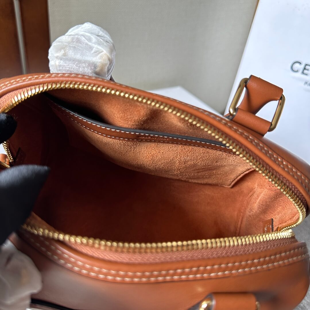 CELINE Small Boston Bag in Smooth Calfskin - Image 8